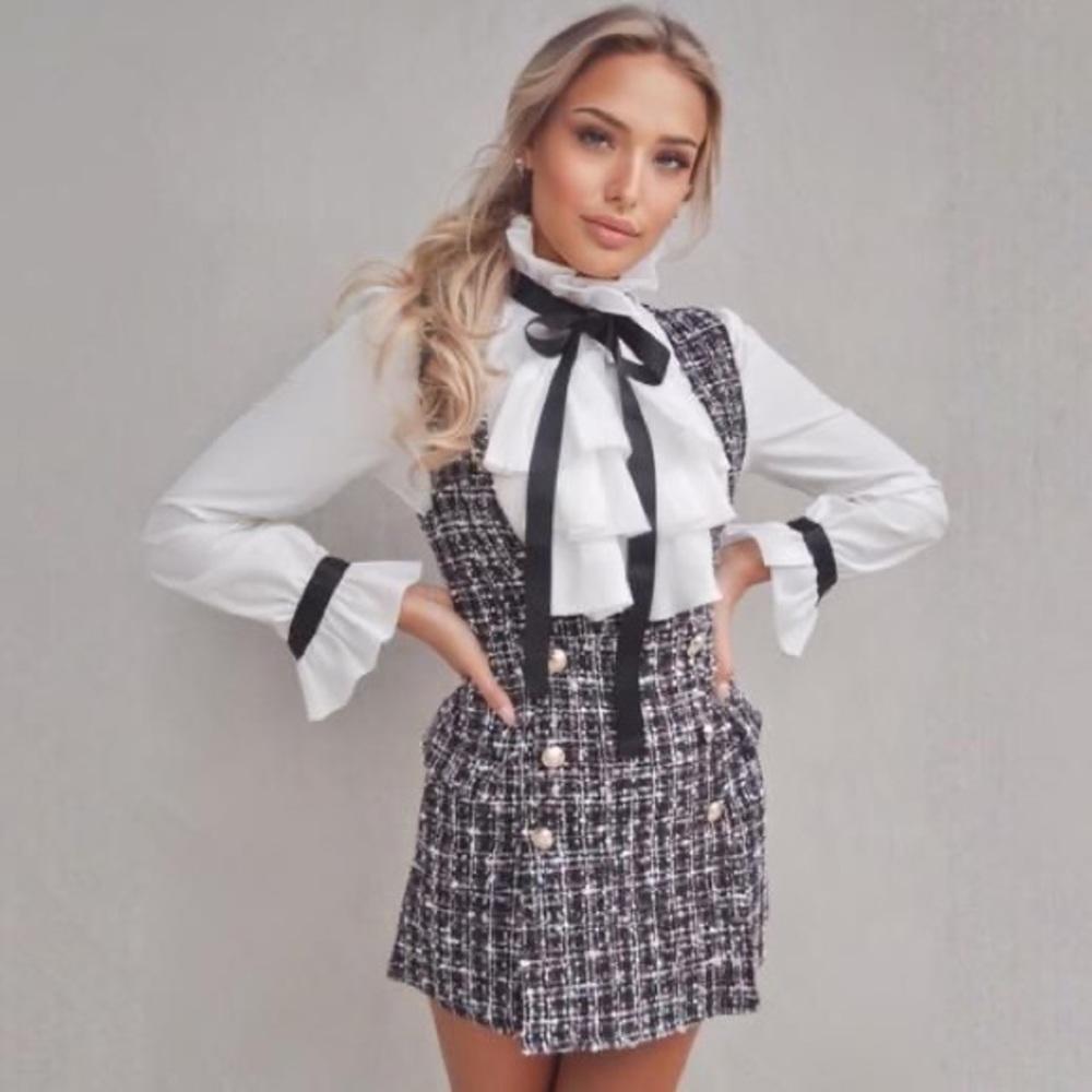 Tweed dress/jumper Y2K
